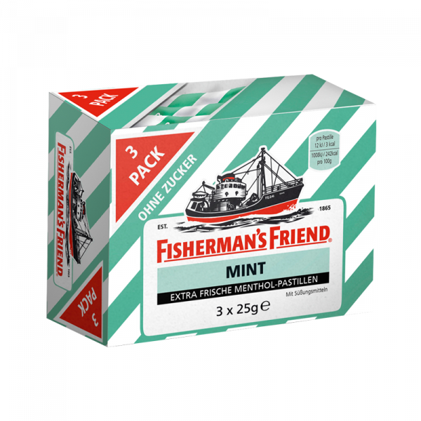 Fisherman's Friend Mint ohne Zucker 3er Pack
