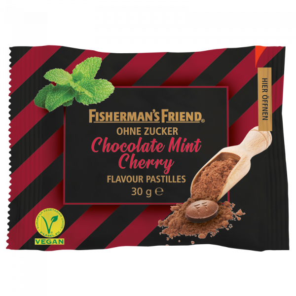 Fisherman's Friend Chocolate Mint Cherry ohne Zucker