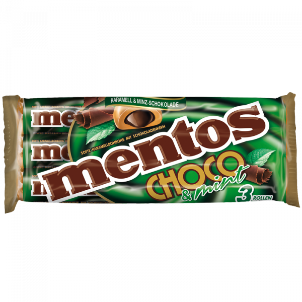 Mentos Choco Karamell & Mint Schokolade 3er Pack